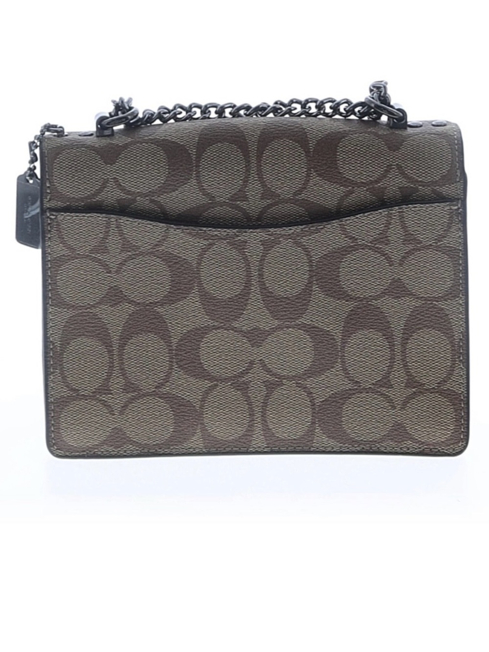 Coach Mini klare signature logo olive green crossbody bag metal hangtag NWOT - Picture 3 of 5